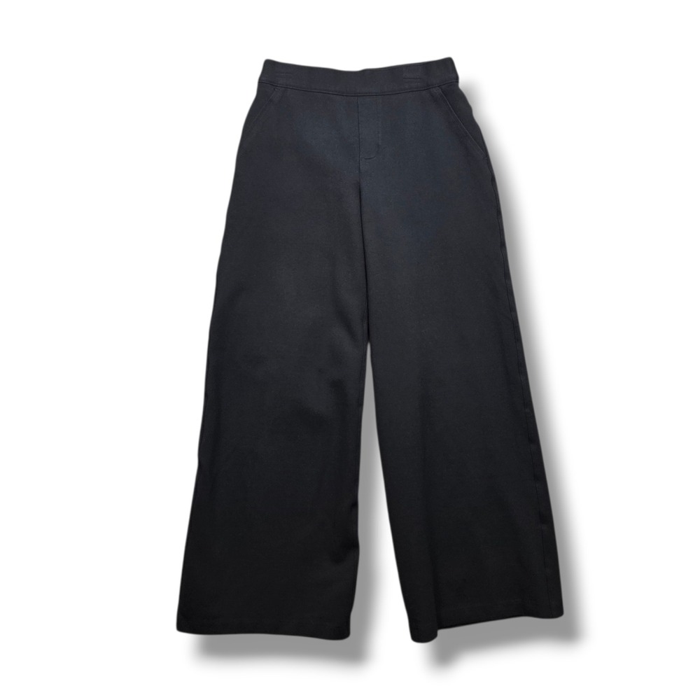 Spanx Perfect Wide Leg Pants Womens XS Ponte Trouser SPANXsupersmooth Black